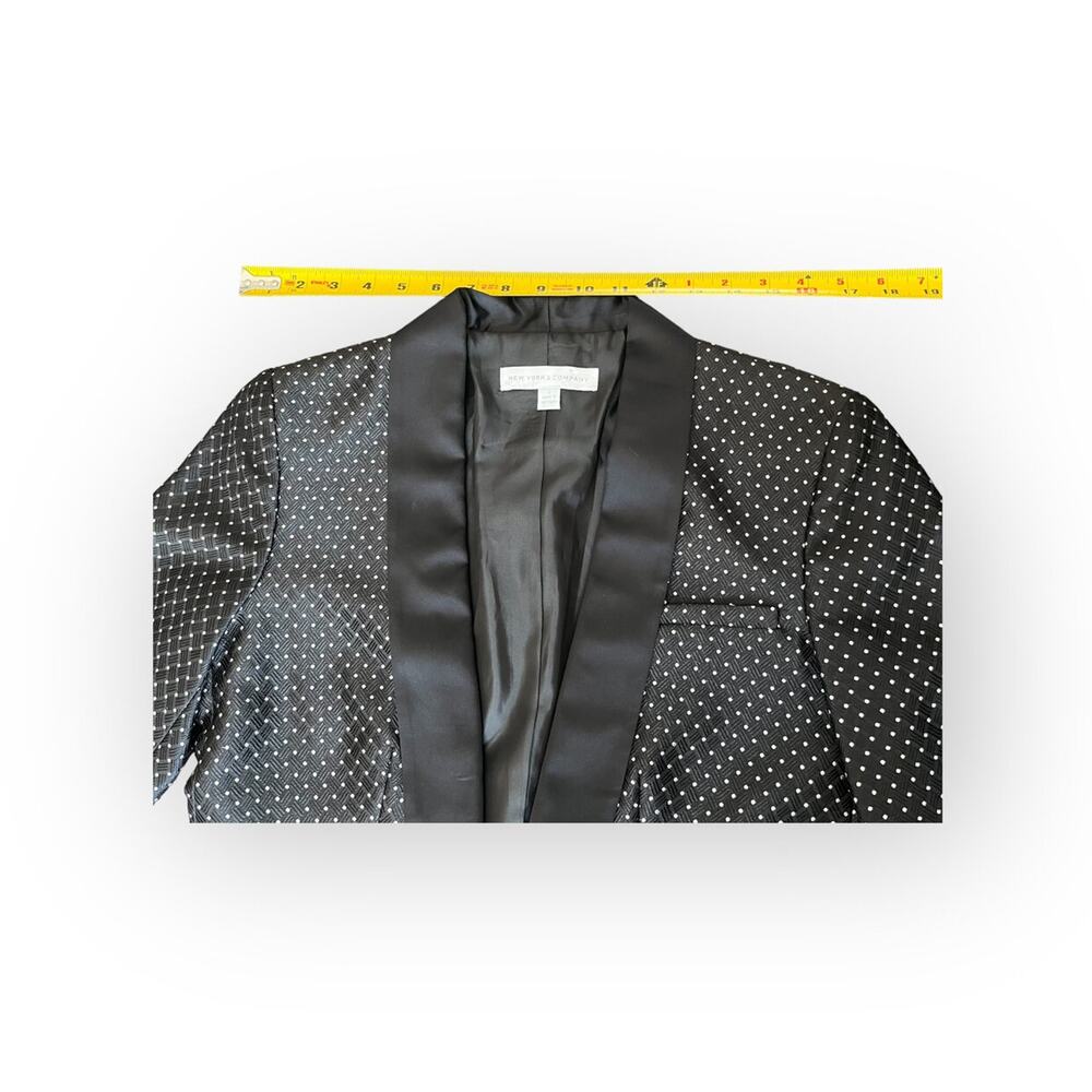 Women's / Teen Tux Style Satin Suit Jacket Blazer - Picture 4 of 8